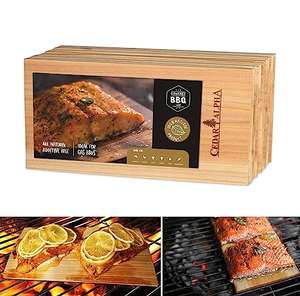 13 Pk Cedar Planks for Grilling 11"x 5.5", Add More Smoky Flavor to Salmon, Veggies sold and FB Amazon US