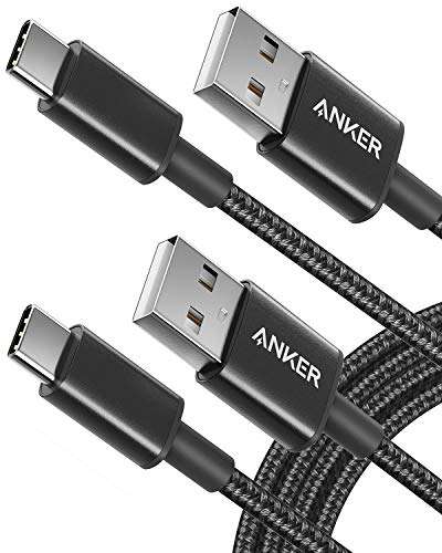 Anker USB-A to USB-C Charger Cable 2 Pack (6ft Nylon) - Sold by Anker UK / FBA