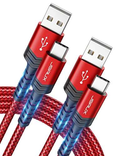 USB C Cable 3.1A (2m 2-Pack) Fast Charging - w/ Voucher & Code, Sold By JS Digital UK FBA