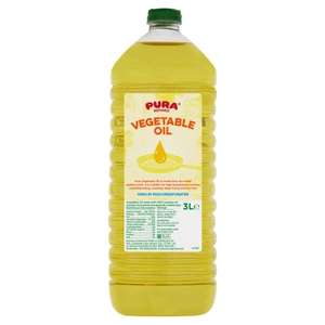 Pura Refined Vegetable Oil 3l - Instore Huddersfield