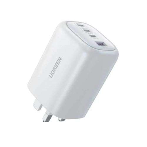 UGREEN Nexode 100W USB C Charger Plug 4-Port GaN Type C Fast Wall Power Adapter - White with code