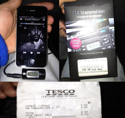 Tesco In Car FM Transmitter for iPhone/iPod (including  