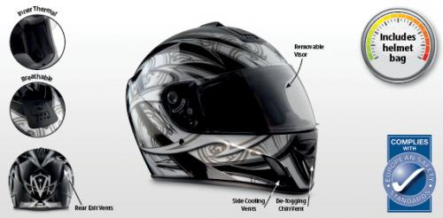 Motorcycle Helmet. £29.99 @ Aldi - HotUKDeals