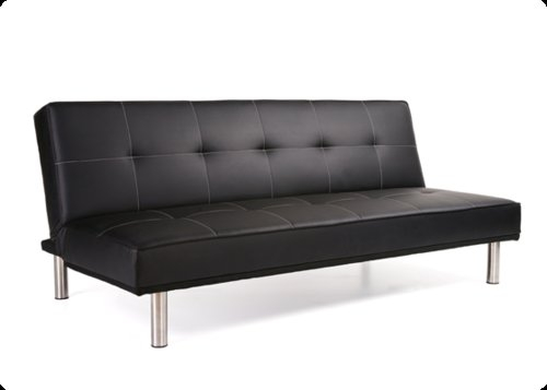 milan sofa bed black