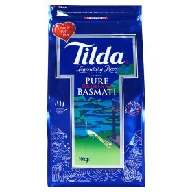 rice tilda basmati 10kg vegetarian pakistani cooking asian indian bag food hotukdeals