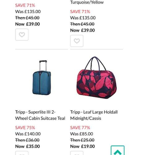 debenhams suitcases sale