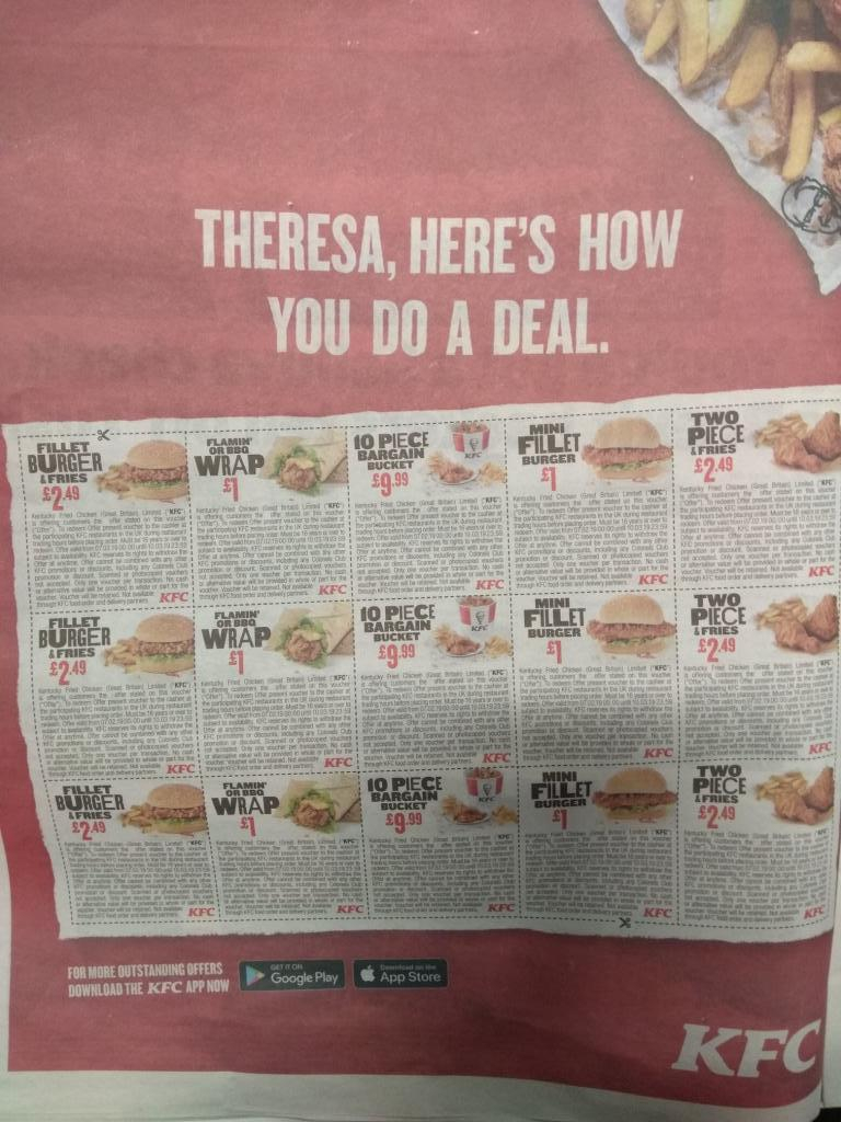 Coupons for Stores Related to kfc.co.uk