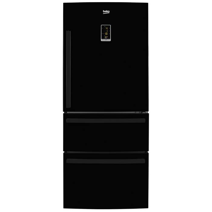 sr8180b 48cm wide fridge freezer black