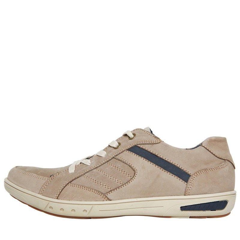 voucher 4 fingers code lace casual Mad mens beige £16 Wax shoes, dark leather up