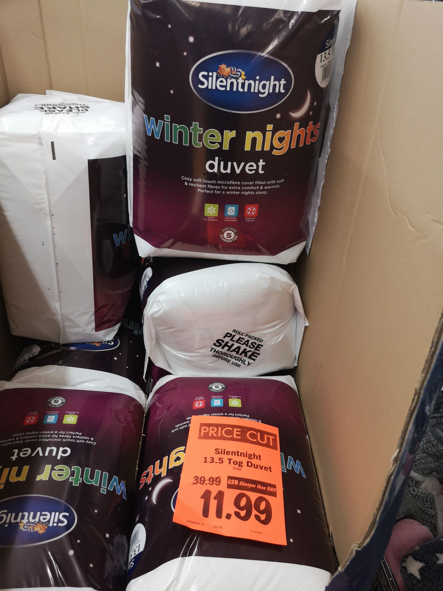 Silent Night Winter Nights Duvet 13 5 Tog National 11 99