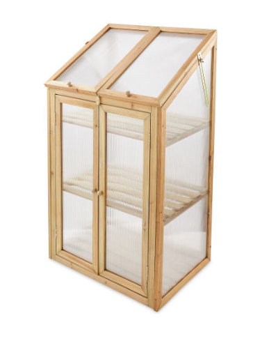 Natural Small Wooden Greenhouse 54 99 Aldi Hotukdeals