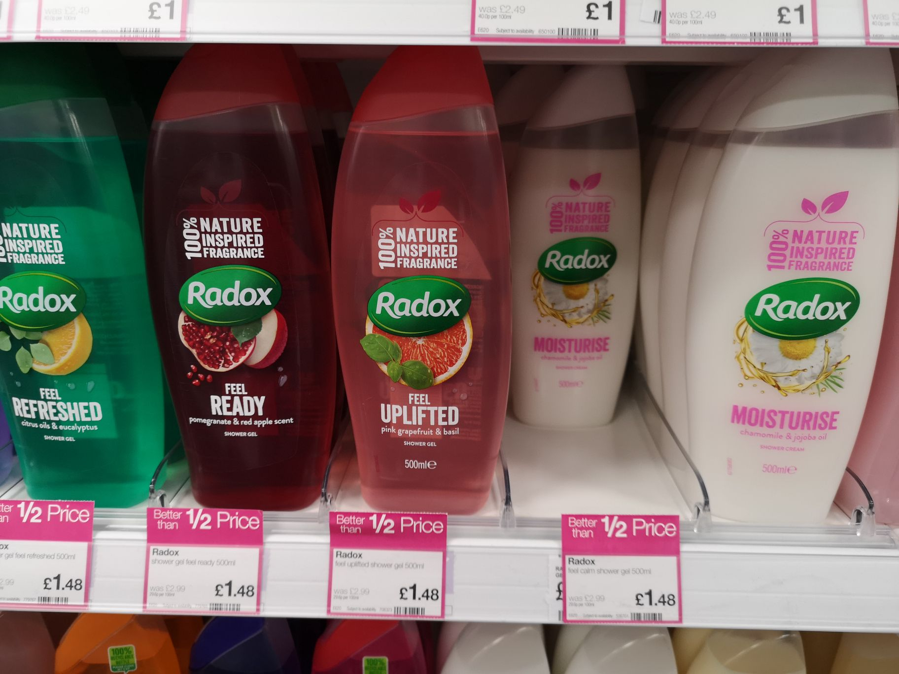 radox shower gel superdrug