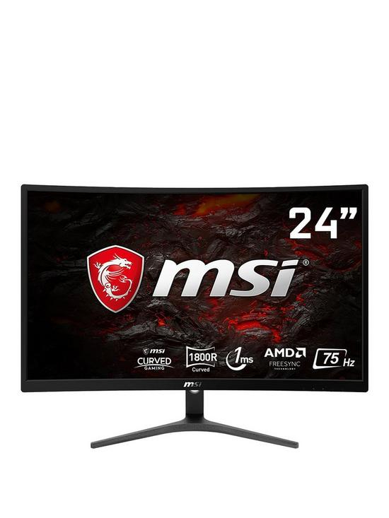 Msi Optix G241vc 24in 1ms 75hz Curved Console Gaming Monior Black 99 99 Very Hotukdeals
