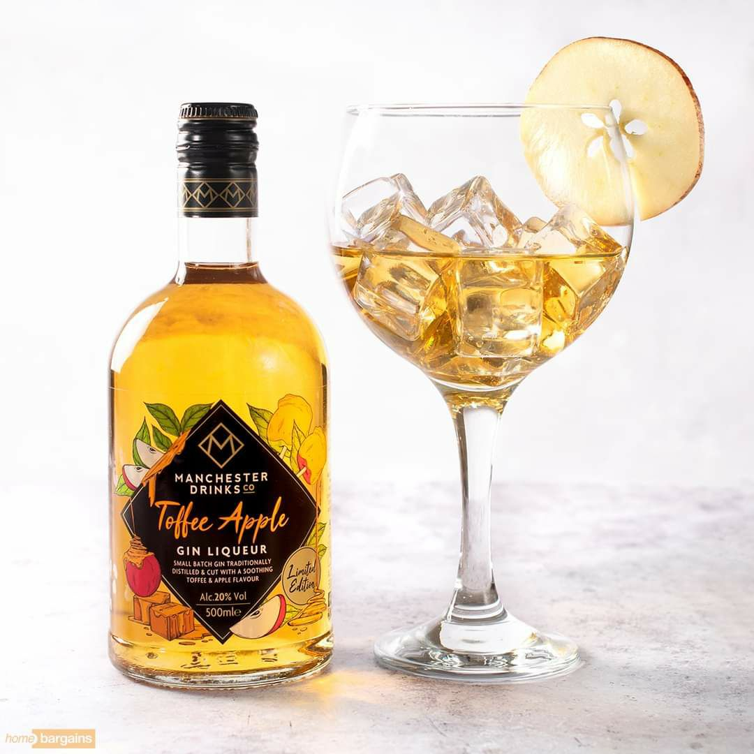 Toffee Apple Gin Liquer 500ml is only £7.99 Home Bargains! INSTORE