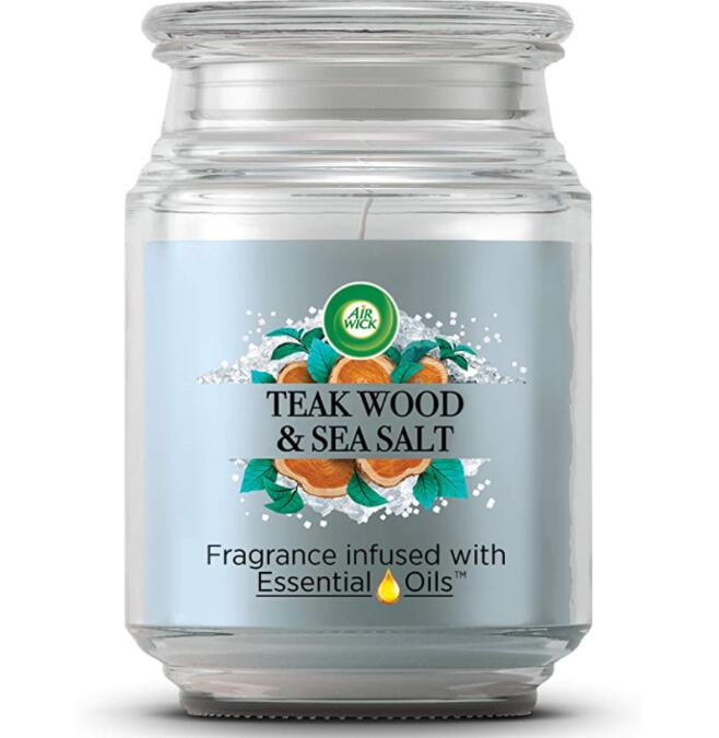 Airwick Air Freshener XL Candle Teak Wood Sea Salt 9.99 