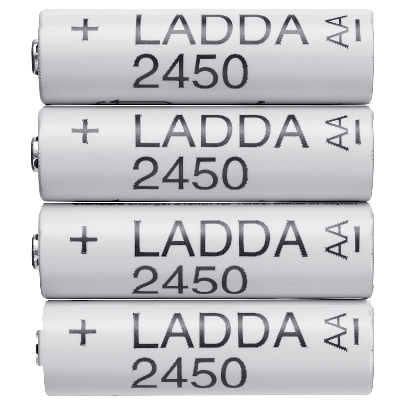 IKEA LADDA Rechargeable AA batteries: 2450mAh high capacity, pre