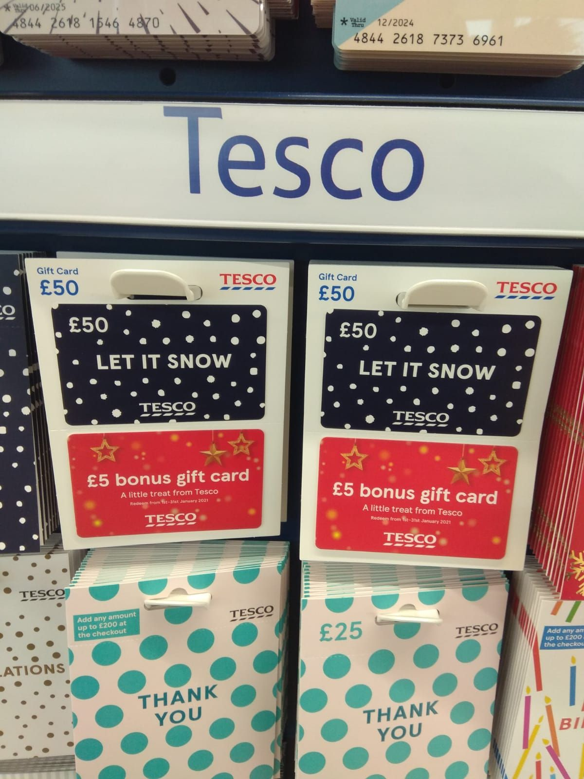 FREE £5 Bonus gift card when you buy a £50 card Tesco