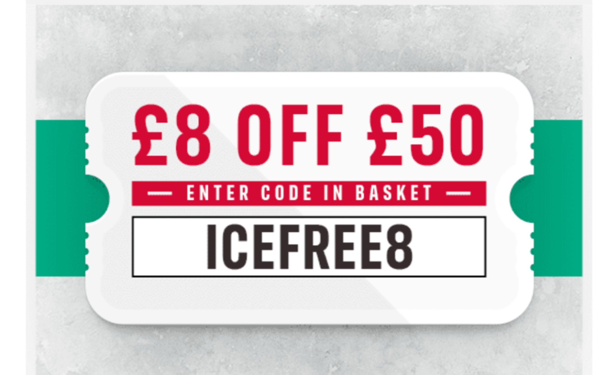 Enjoy £8 off when you spend £50 with FREE delivery (Selected accounts