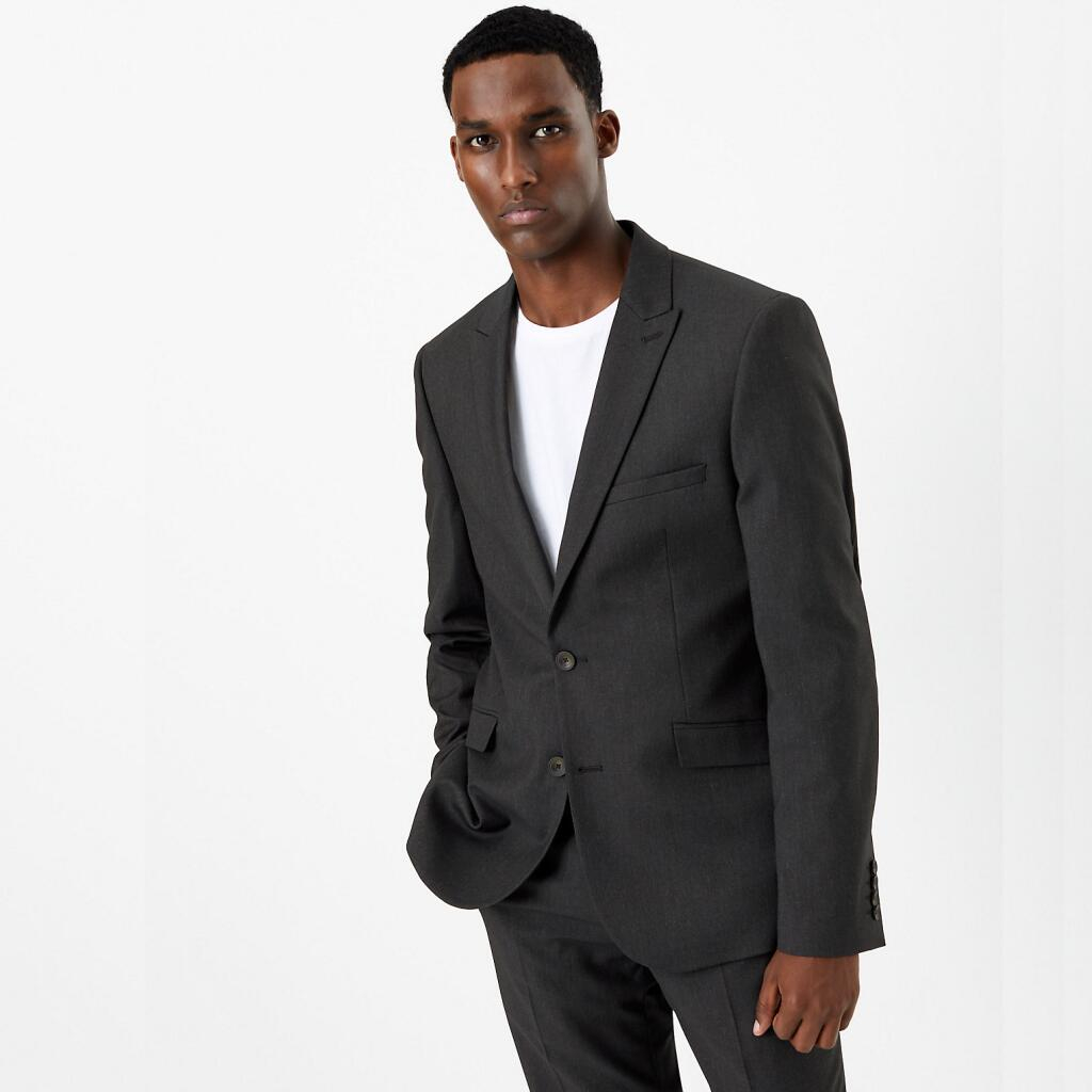 Skinny Fit Suit with Stretch in Black £59 delivered @ Marks & Spencer ...