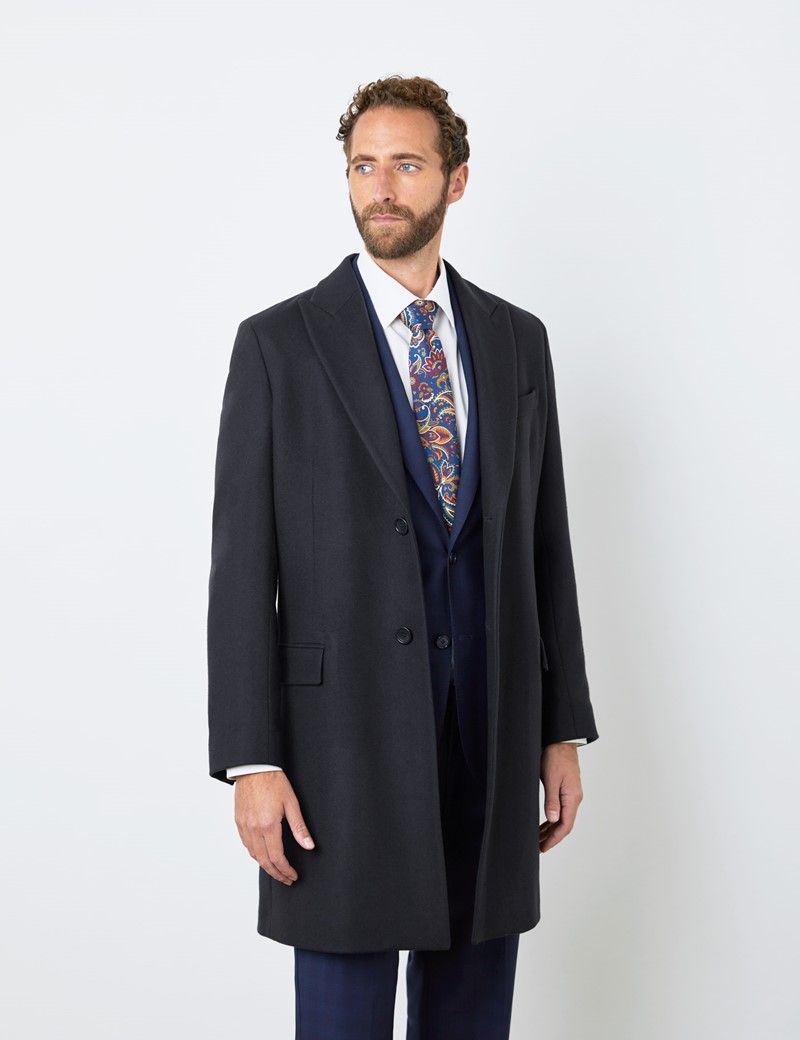 Hawes & Curtis - Men's Italian Wool Blend Overcoat - 1913 collection ...