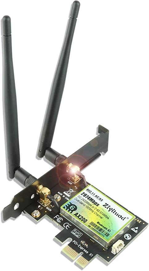 Ziyituod 3000Mbps WiFi 6 Bluetooth5 1 PCIe WiFi Card Up To 2402Mbps 26 