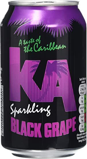 KA Sparkling Black Grape Fizzy Drink 330ml (Pack of 24) £8.88 prime / £ ...