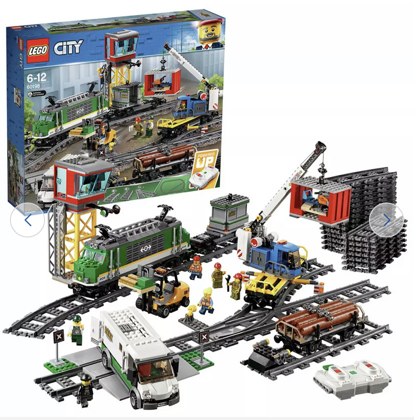 argos train lego