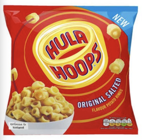 Hula Hoops® Original Salted/BBQ 650g £1.50 Iceland hotukdeals