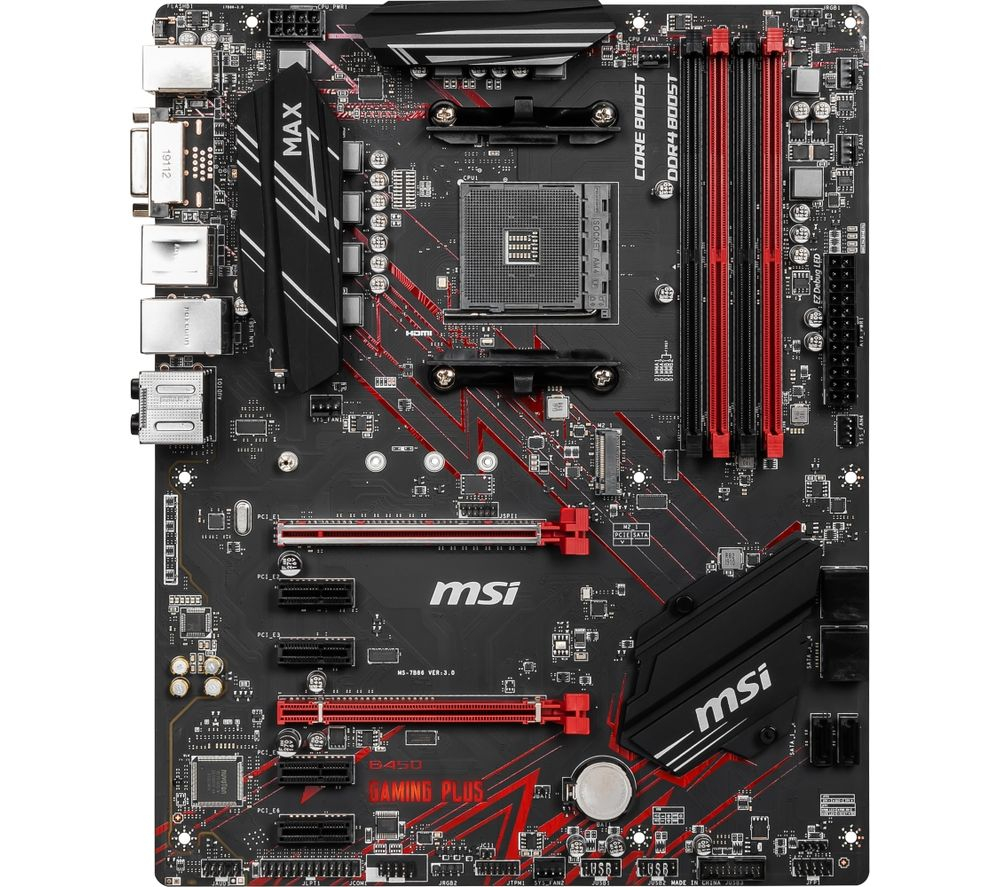 MSI GAMING PLUS MAX AMD B450 AM4 Motherboard £74.99 with code delivered