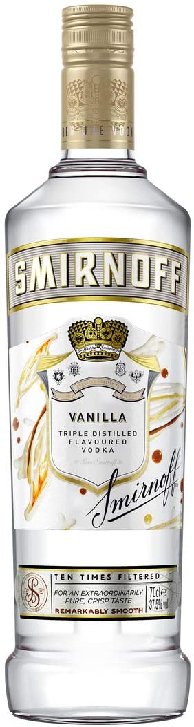 smirnoff vanilla vodka carbs