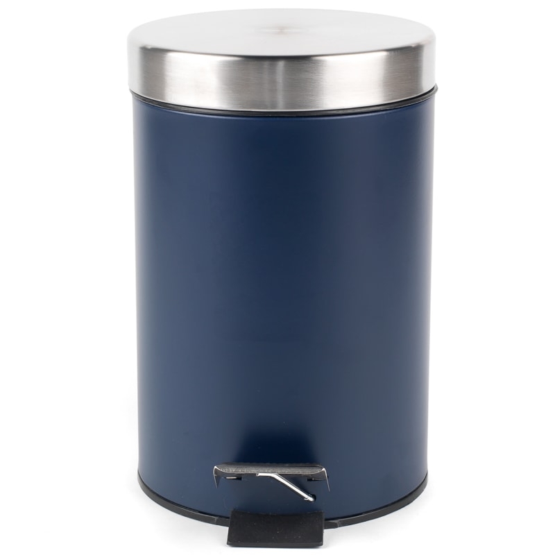 Bathroom Bin Blue Just 50p B & M hotukdeals