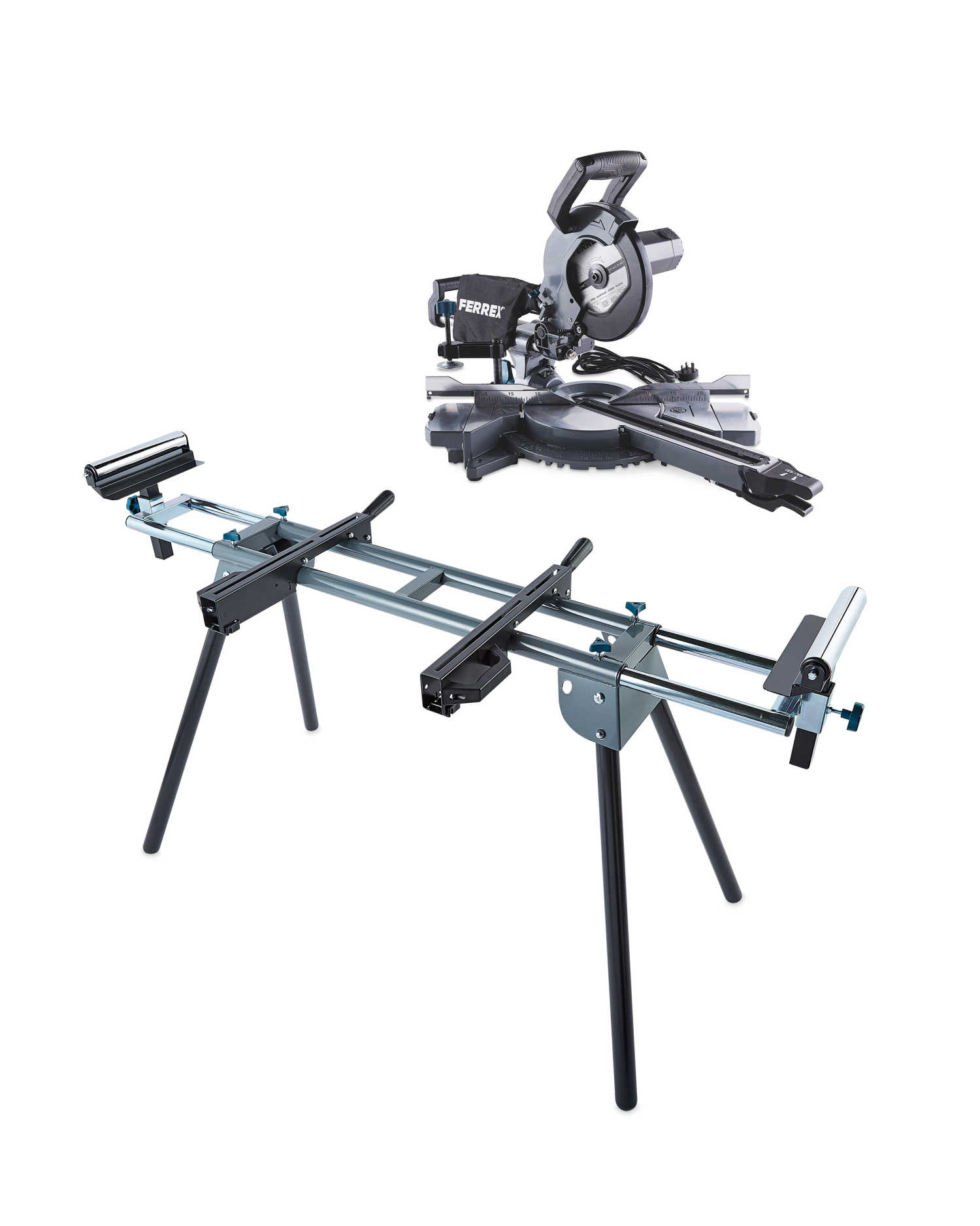 Ferrex 8" Sliding Mitre Saw & Stand - £139.98 + £3.95 delivery @ Aldi