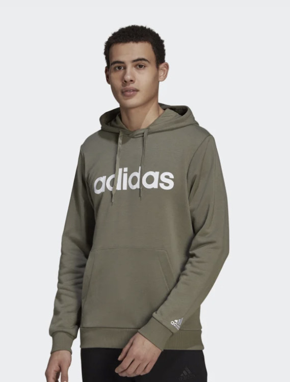 Adidas Essentials French Terry Linear Logo Hoodie - £22.61 delivered ...
