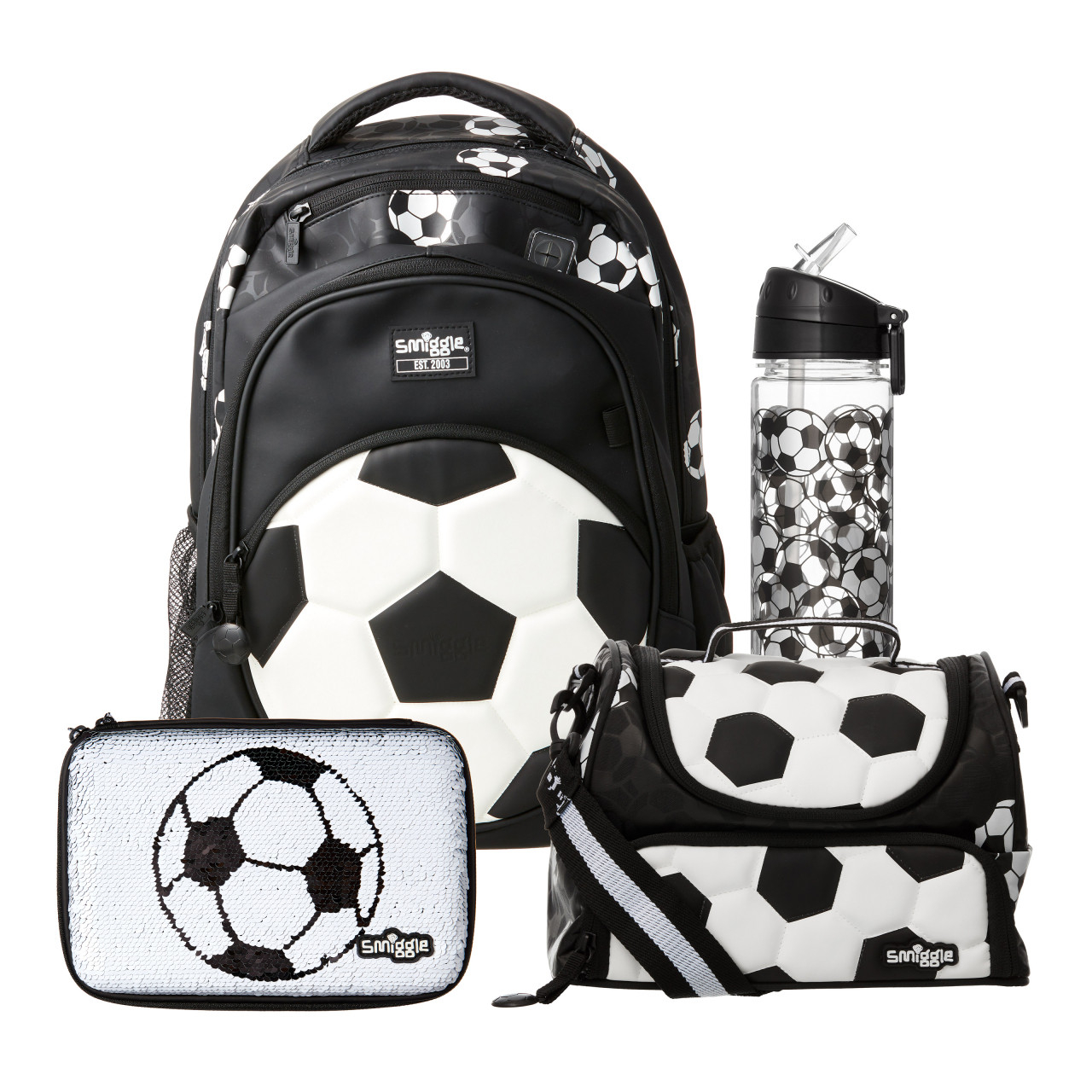 smiggle football lunch bag