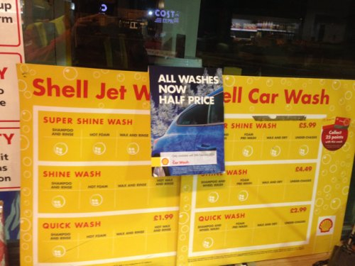 Shell Car Jet Wash Half Priced Starts From 99p Hotukdeals