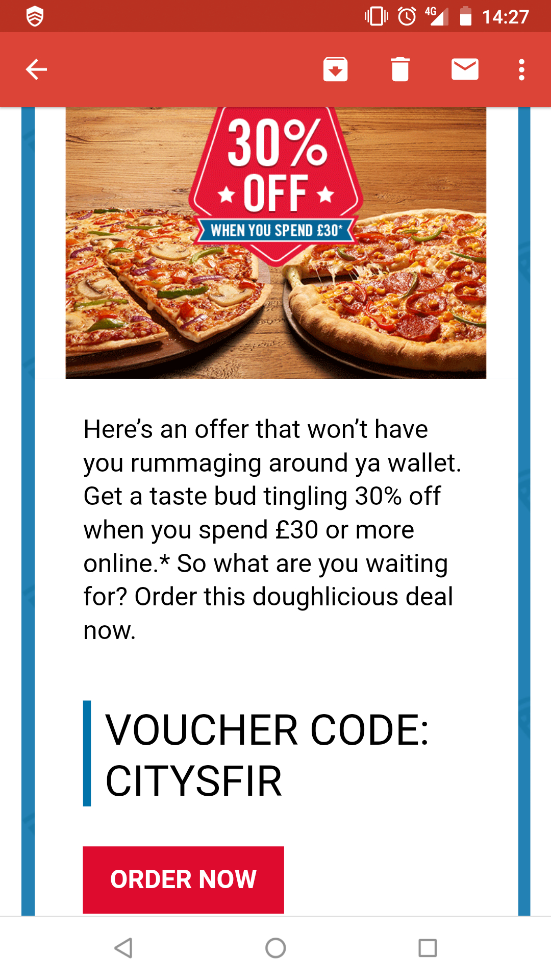 dominos pizza deals delivery