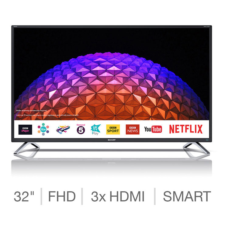 Sharp LC-32FI6522KF 32 inch Full HD Smart LED TV - £204.99 using code @ Costco - hotukdeals
