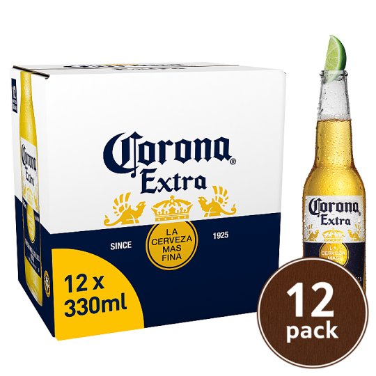 Corona extra lager 12 x 330 ml bottles £10 instore at asda