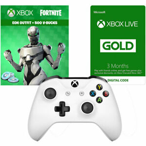 Official Xbox Wireless Controller With Fortnite Eon Cosmetic Set - 