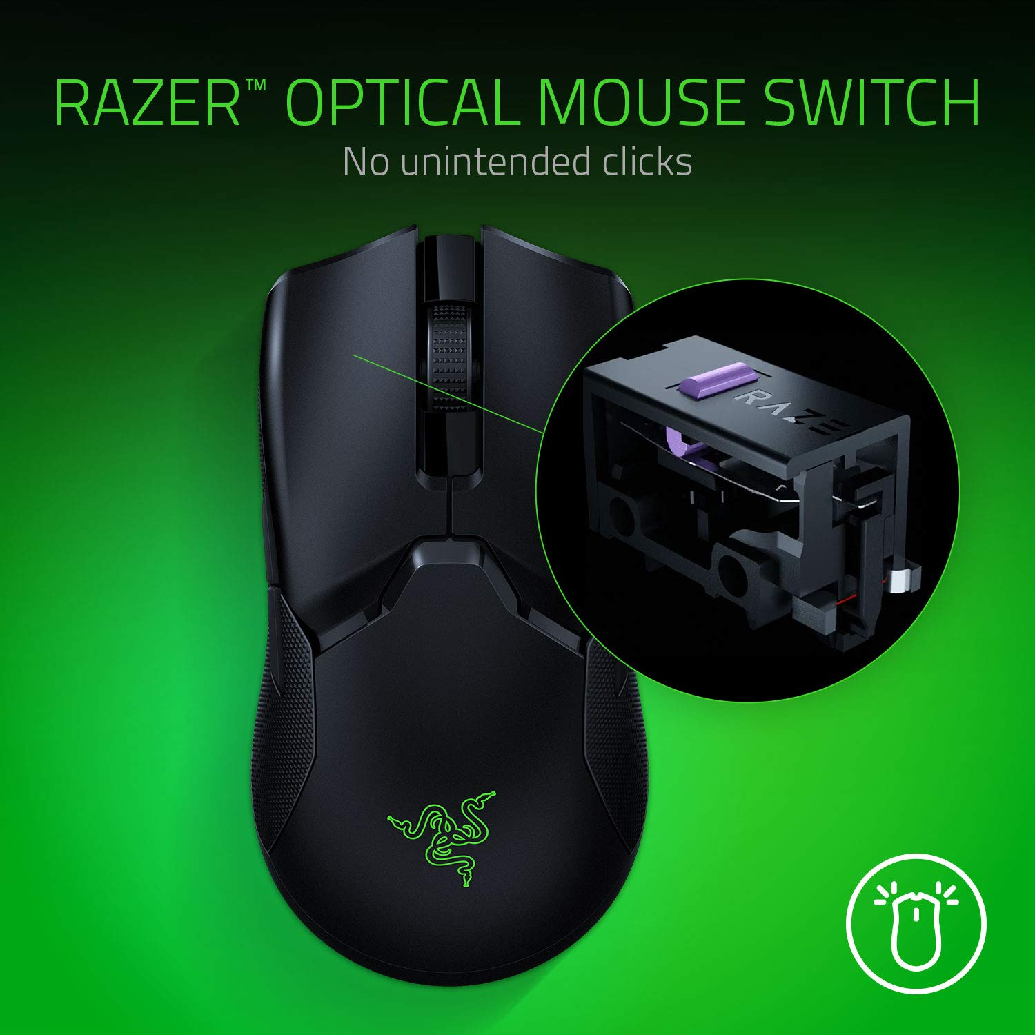 Razer Viper Ultimate Ambidextrous Wireless Gaming Mouse With