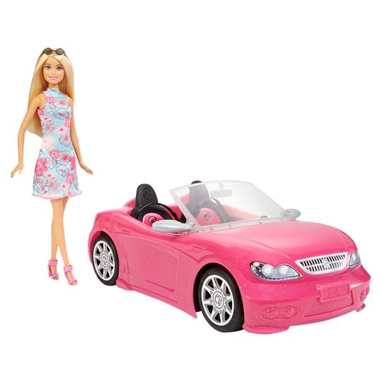 barbie convertible car asda