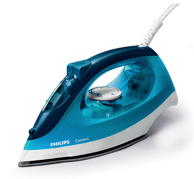 2200W Ceramic Soleplate White/Red Hoover IRONjet Steam Iron TIL2200 