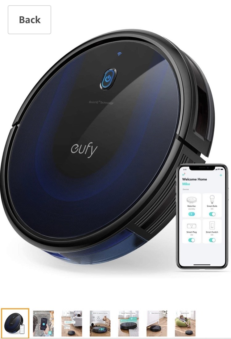 eufy [BoostIQ] RoboVac 15C eufy [BoostIQ] RoboVac 15C MAX, Wi-Fi Connected Robot Vacuum Cleaner £189.99 Sold by AnkerDirect and Fulfilled by Amazon
