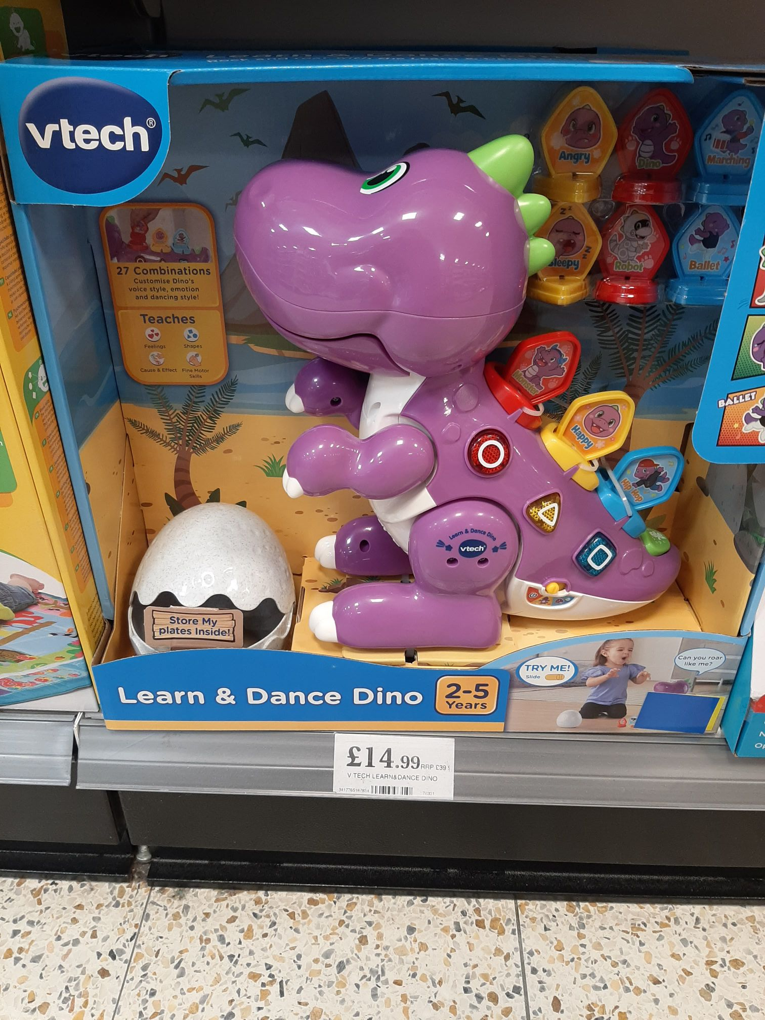 vtech learn and dance dino